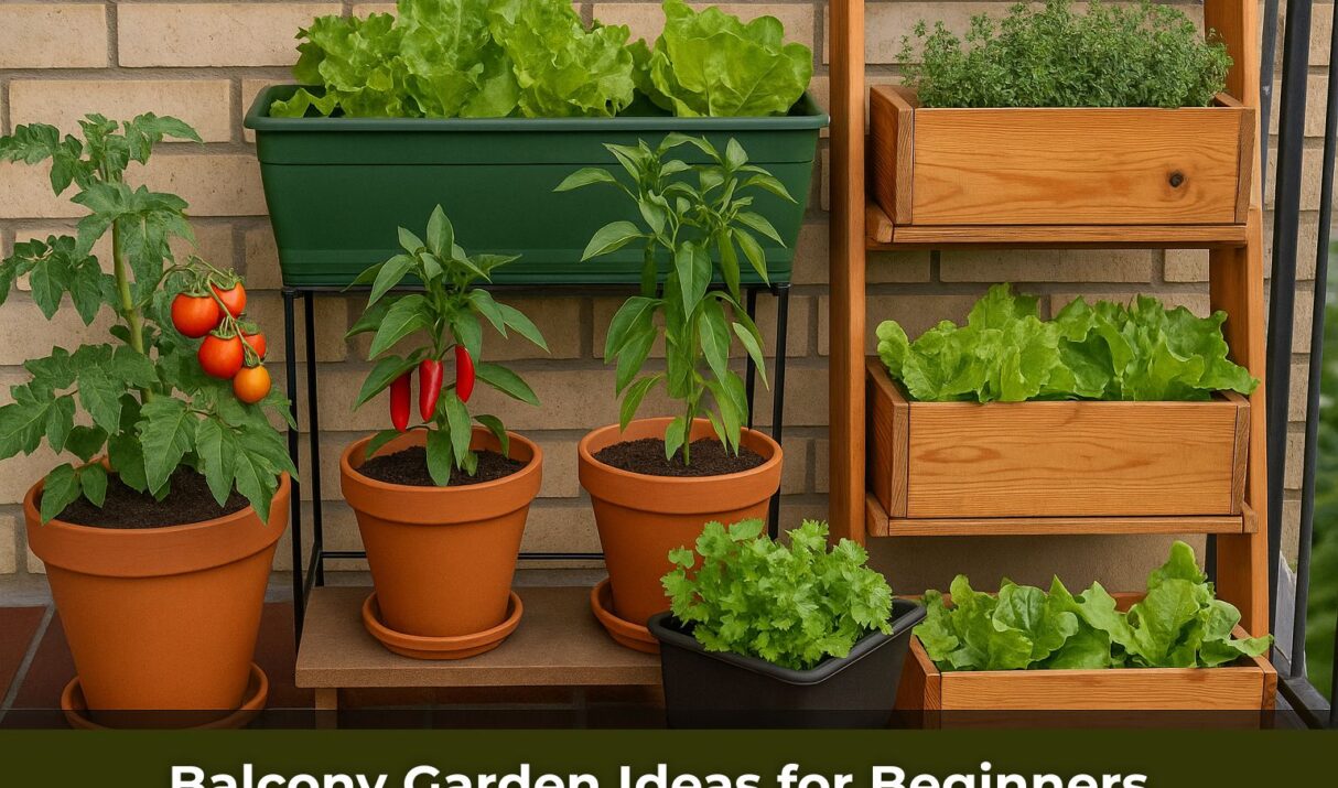 Balcony vegetable garden