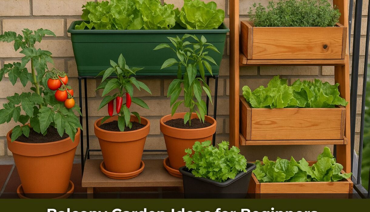 Balcony vegetable garden