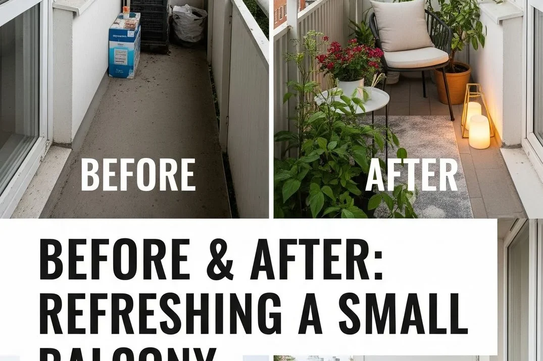Before & After: Refreshing a Small Balcony